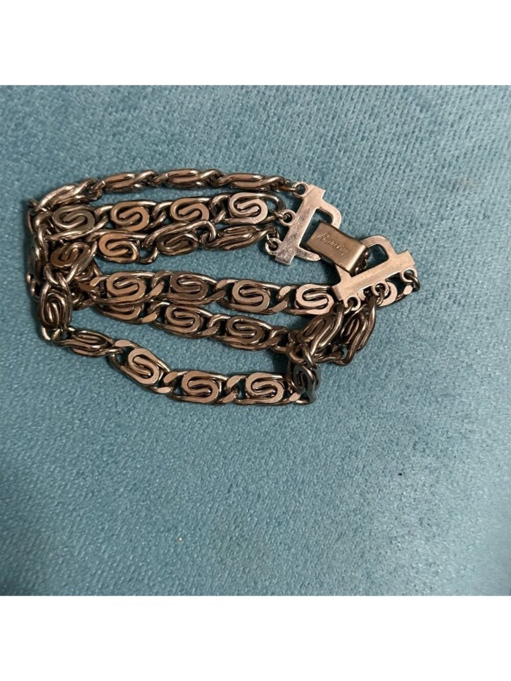 Vintage Barclay Bracelet 3 Strand Silver Tone Spiral Boho